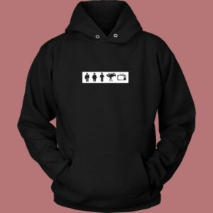 Person Woman Man Camera Tv Cognitive Test Vintage Hoodie