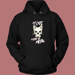 Pet Cats Listen To Metal Hoodie Style