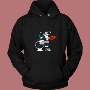 Philadelphia Eagles Santa Dallas Cowboys Toilet Funny Vintage Hoodie