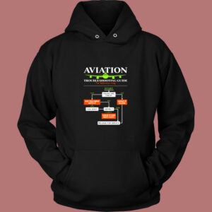 Pilot Airplane Aviation Troubleshooting Guide Vintage Hoodie