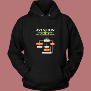 Pilot Airplane Aviation Troubleshooting Guide Vintage Hoodie