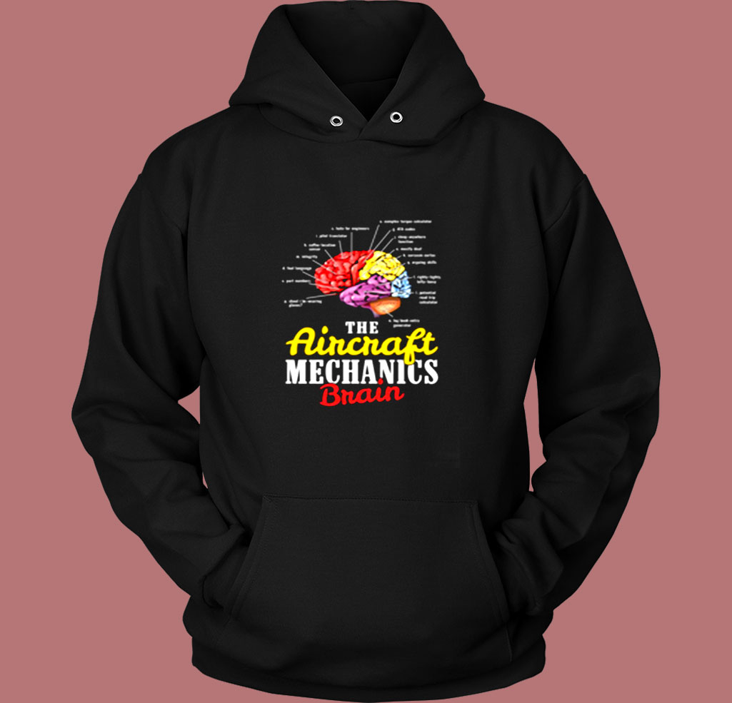 Pilot Airplane Mechanic Brain Vintage Hoodie Pilot Airplane Mechanic Brain Vintage Hoodie