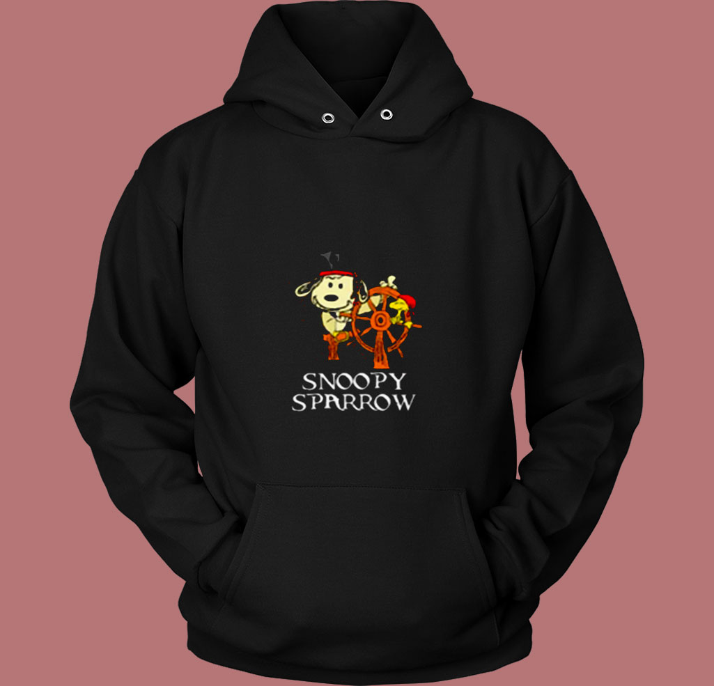 Pirates Of The Caribbean Captain Snoopy Sparrow 80s Hoodie Pirates Of The Caribbean Captain Snoopy Sparrow 80s Hoodie