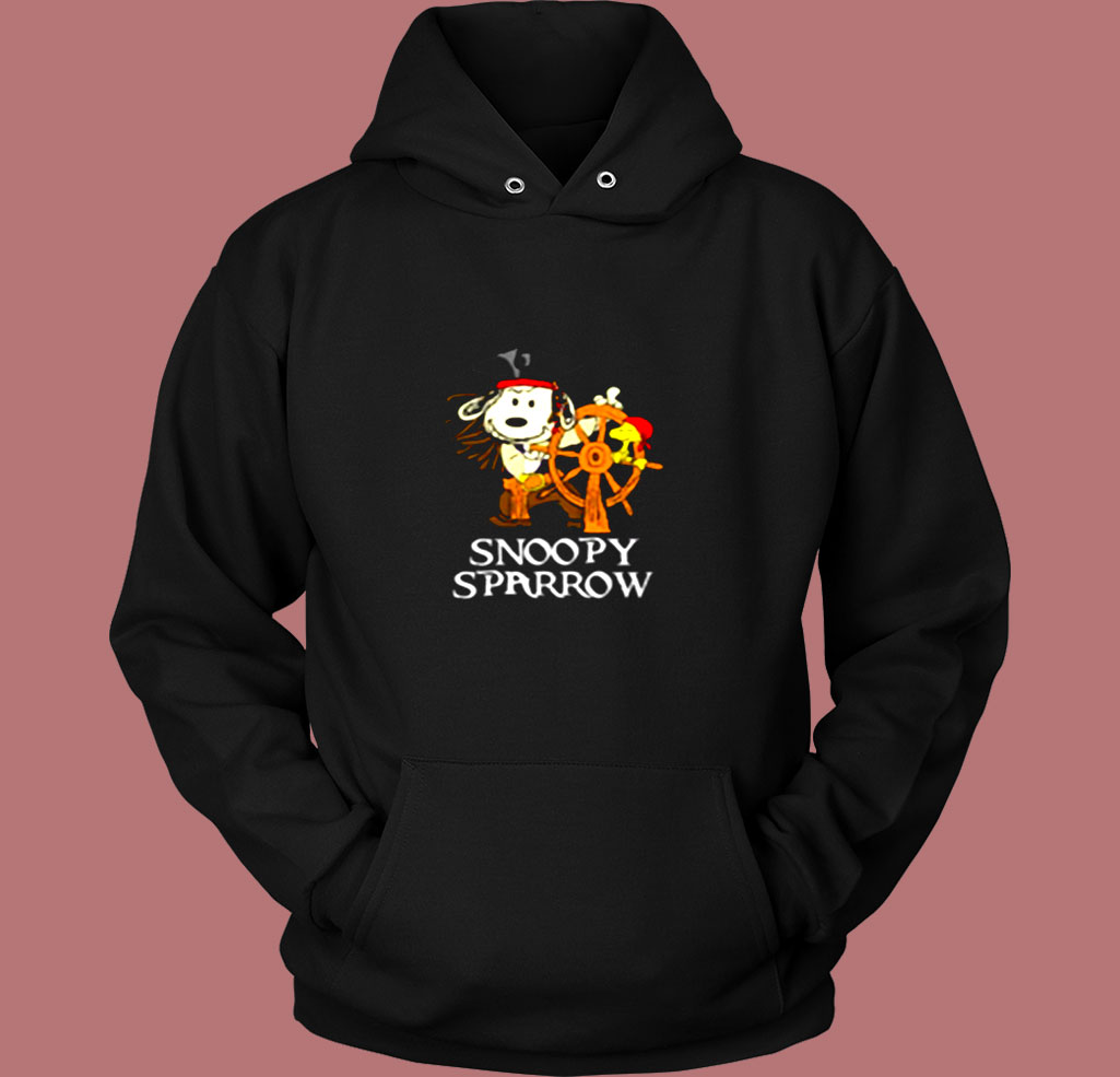 Pirates Of The Caribbean Captain Snoopy Sparrow Vintage Hoodie Pirates Of The Caribbean Captain Snoopy Sparrow Vintage Hoodie