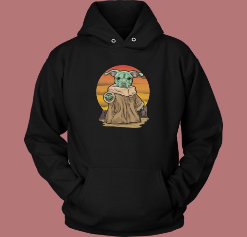 Pit Bull Baby Yoda Hoodie Style Pit Bull Baby Yoda Hoodie Style