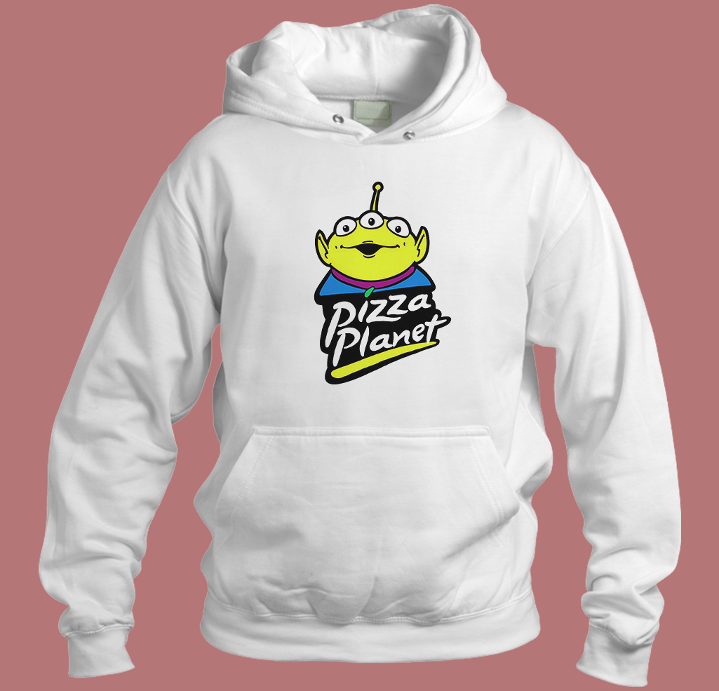 Pizza Planet Aliens Parody Hoodie Style Pizza Planet Aliens Parody Hoodie Style