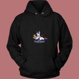 Plush Crazy Rainbow Funny Cartoon 80s Hoodie