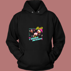 Poison I Want Action Album Cover Concert Vintage Hoodie