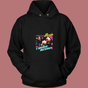 Poison I Want Action Album Cover Concert Vintage Hoodie
