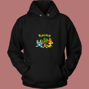 Pokemon Fennekin Chespin Froakie 80s Hoodie