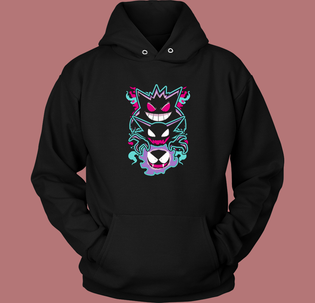 Pokemon Gengar Haunting Ghost Hoodie Style Pokemon Gengar Haunting Ghost Hoodie Style