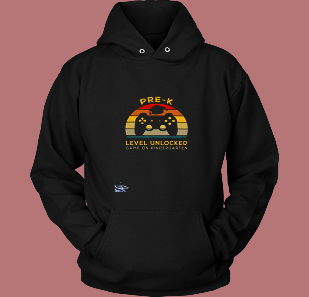 Pre K Level Unlocked Game On Kindergarten Vintage Hoodie Pre K Level Unlocked Game On Kindergarten Vintage Hoodie