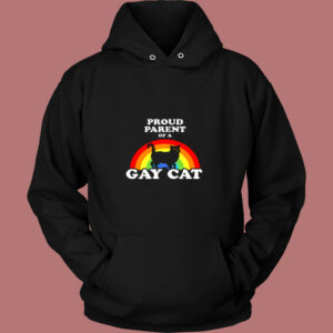 Proud Parent Of A Gay Cat Vintage Hoodie