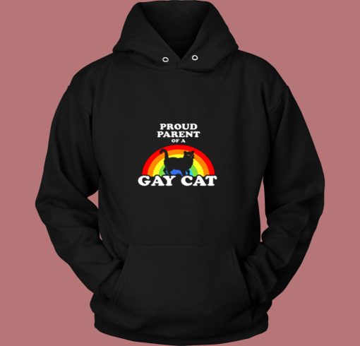 Proud Parent Of A Gay Cat Vintage Hoodie Proud Parent Of A Gay Cat Vintage Hoodie
