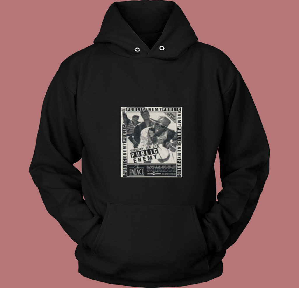 Public Enemy Poster 80s Hoodie Public Enemy Poster 80s Hoodie