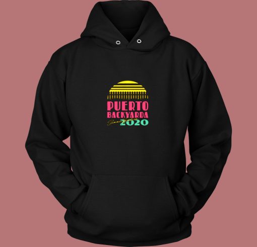 Puerto Backyarda Summer Vacation Vintage Hoodie Puerto Backyarda Summer Vacation Vintage Hoodie