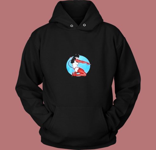 Rare Bettie Page Topless Devil Pinup Vintage Hoodie Rare Bettie Page Topless Devil Pinup Vintage Hoodie