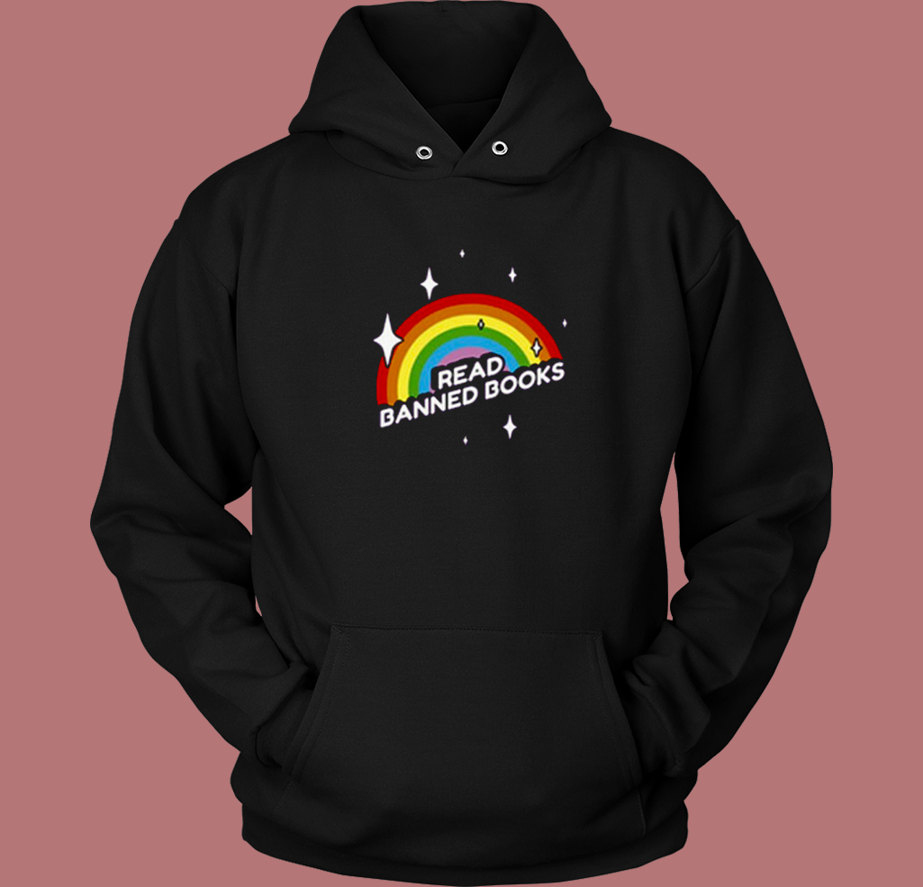 Read Banned Books Rainbow Hoodie Style Read Banned Books Rainbow Hoodie Style