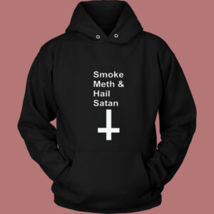 Reality Glitch Smoke Meth Andhail Satan 80s Hoodie