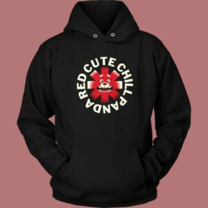 Red Cute Chill Panda Hoodie Style On Sale