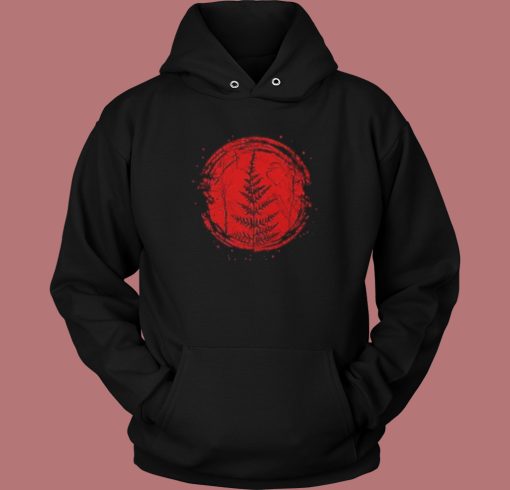 Red Moon Fern Graphic Hoodie Style Red Moon Fern Graphic Hoodie Style