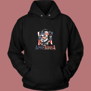 Retro 4th Of July Abraham Lincoln Vintage Hoodie