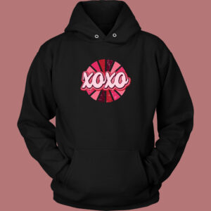 Retro XOXO Hot Pink Hoodie Style