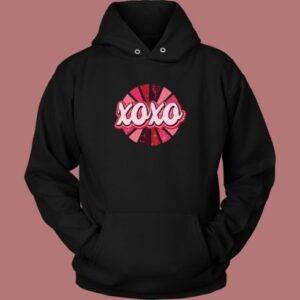 Retro XOXO Hot Pink Hoodie Style