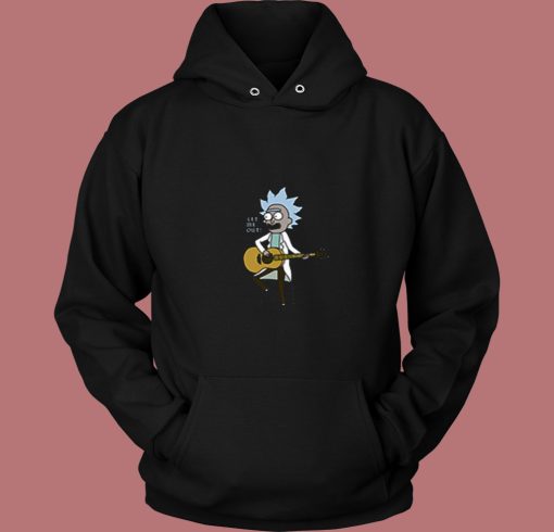 Rick And Morty Let Me Out Tiny Rick 80s Hoodie Rick And Morty Let Me Out Tiny Rick 80s Hoodie