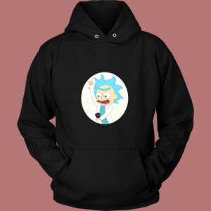 Rick And Morty Selfie Tiny Rick Girls Vintage Hoodie