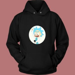 Rick And Morty Selfie Tiny Rick Girls Vintage Hoodie
