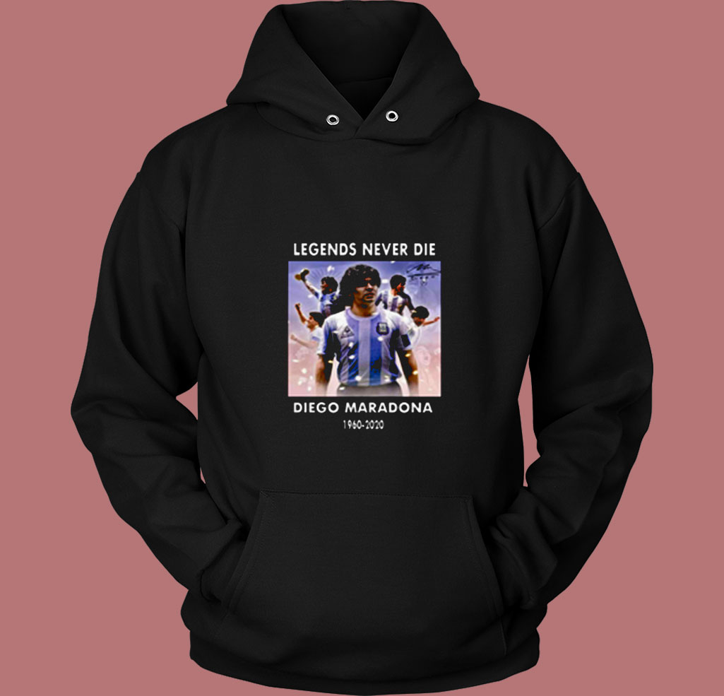 Rip Diego Maradona Legend Football 80s Hoodie Rip Diego Maradona Legend Football 80s Hoodie