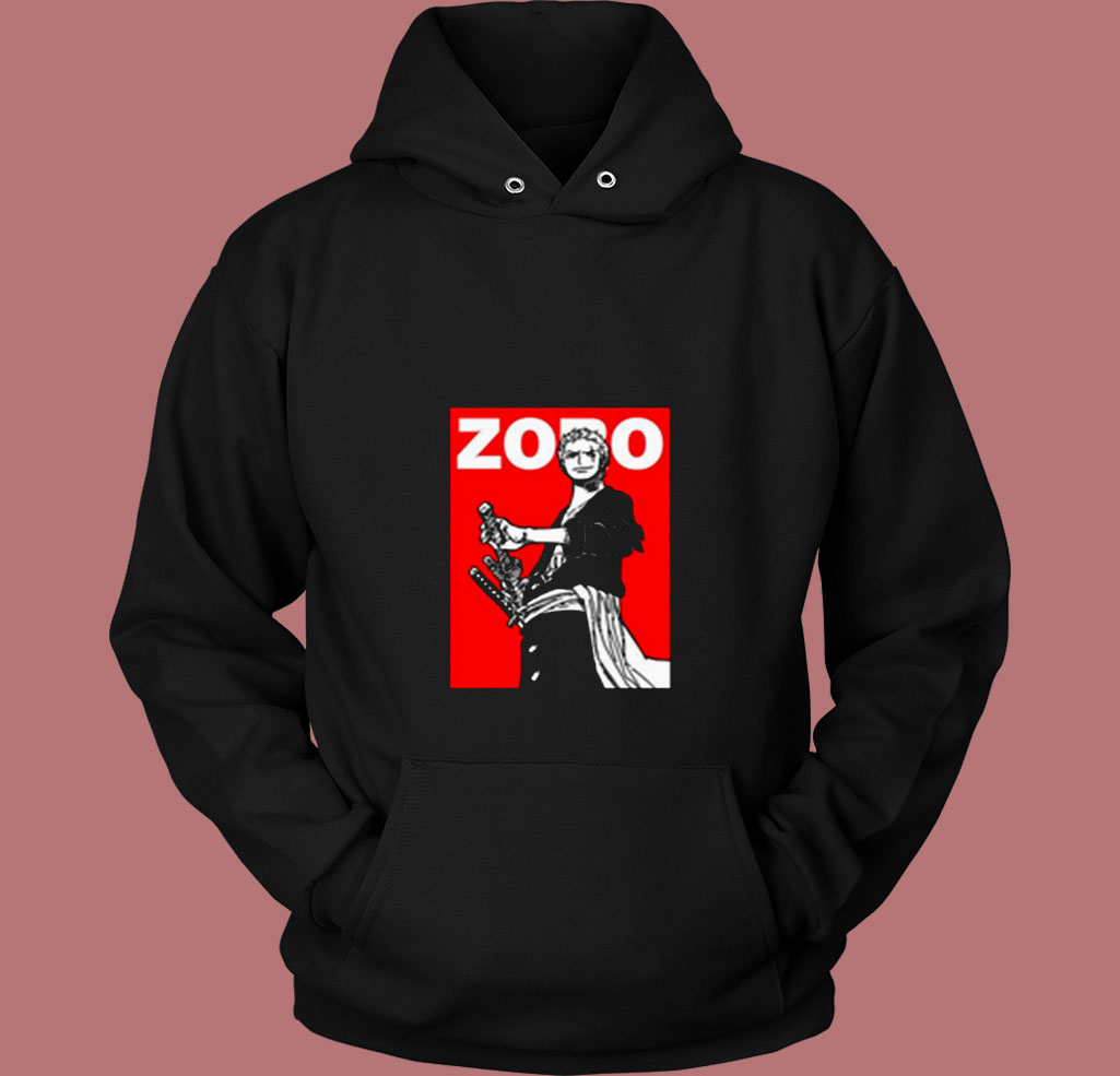 Roronoa Zoro Samurai Manga 80s Hoodie Roronoa Zoro Samurai Manga 80s Hoodie