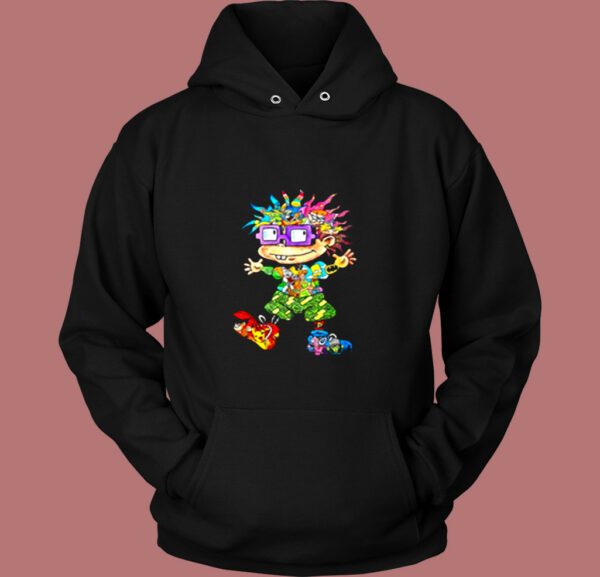 Rugrats Chuckie Finster All Cartoon Characters Vintage Hoodie