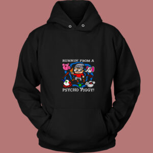 Runnin’ From A Psycho Piggy 80s Hoodie