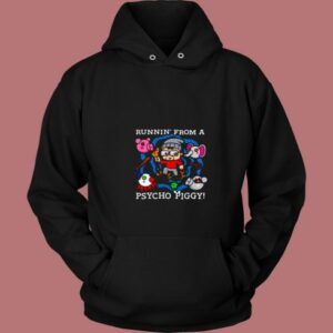 Runnin’ From A Psycho Piggy 80s Hoodie