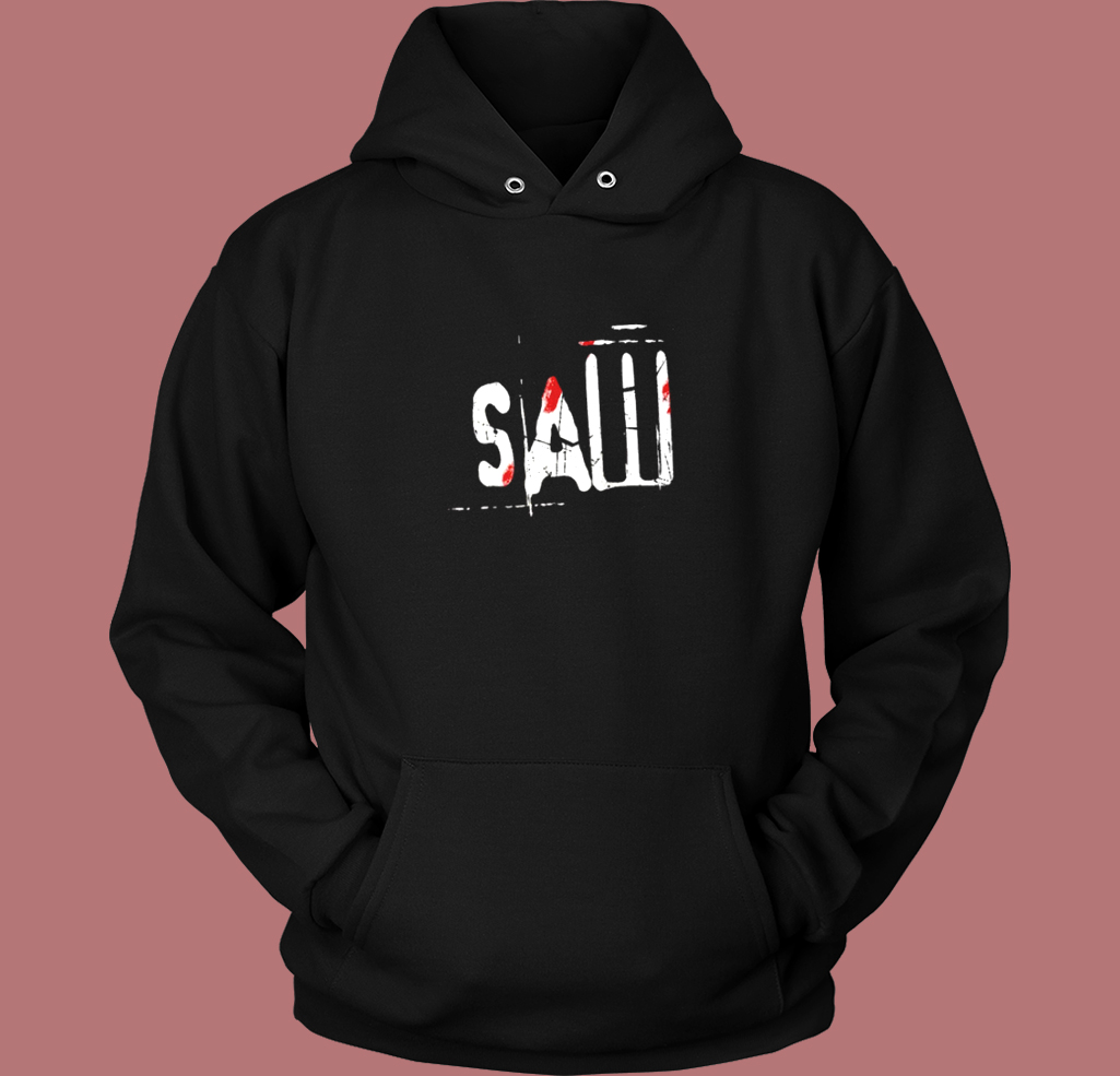 SAW Horror Logo Hoodie Style SAW Horror Logo Hoodie Style