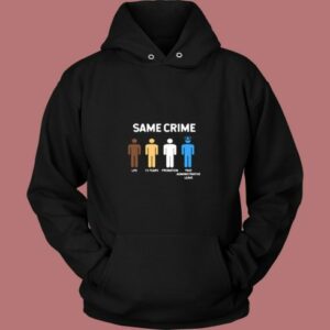Same Crime African American Vintage Hoodie