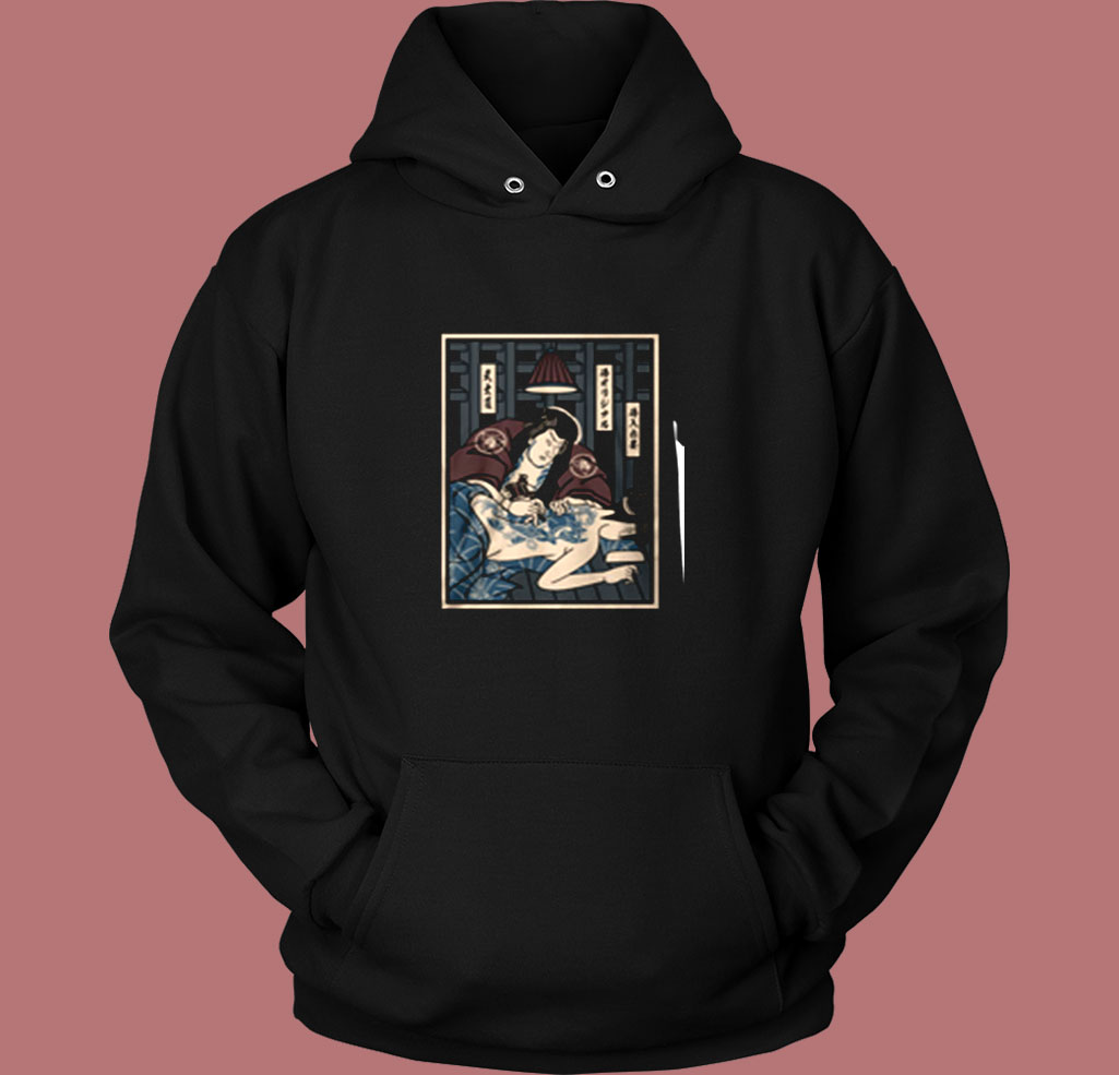 Samurai Tattoo Funny Vintage Hoodie Samurai Tattoo Funny Vintage Hoodie
