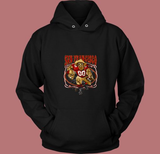 San Francisco Fan Fantasy Footballs 80s Hoodie San Francisco Fan Fantasy Footballs 80s Hoodie