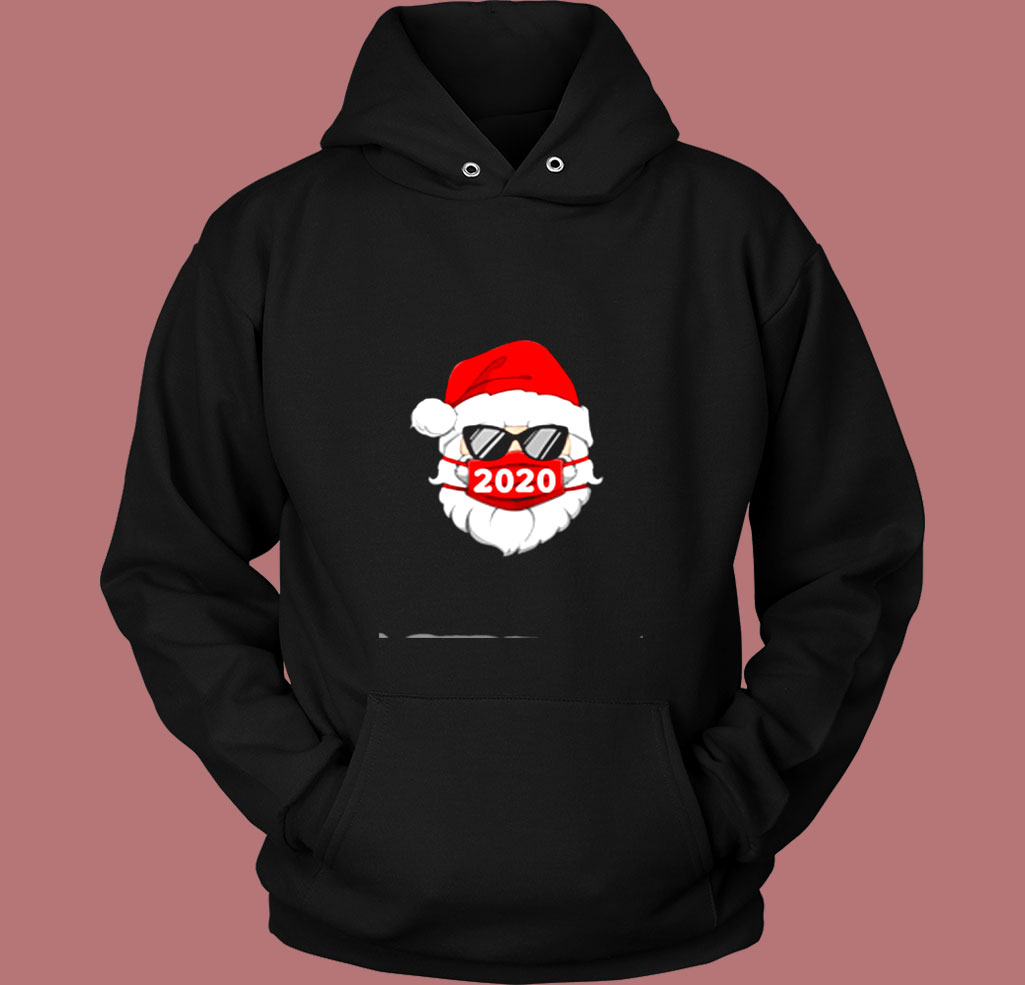 Santa Claus Face Mask 2020 Christmas Vintage Hoodie Santa Claus Face Mask 2020 Christmas Vintage Hoodie