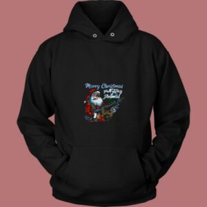Santa Claus Merry Christmas Ya Filthy Animal 80s Hoodie