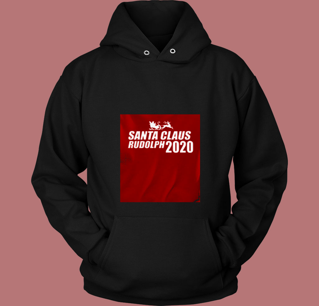 Santa Rudolph The Red Nosed Reindeer 80s Hoodie Santa Rudolph The Red Nosed Reindeer 80s Hoodie