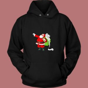 Santa With Face Mask And Toilet Paper Funny Christmas Vintage Hoodie