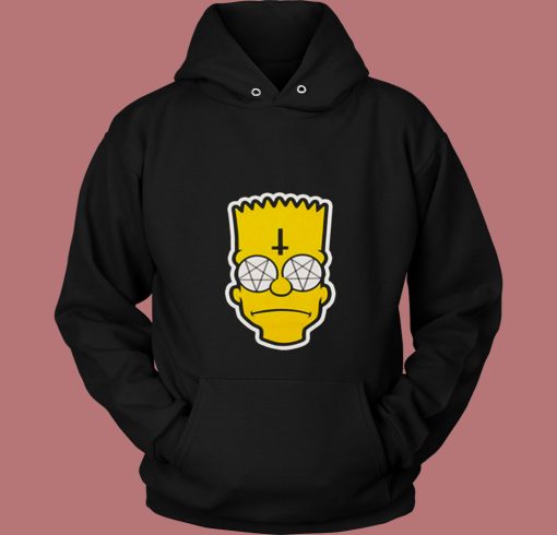 Satanic Bart Simpson 80s Hoodie Satanic Bart Simpson 80s Hoodie