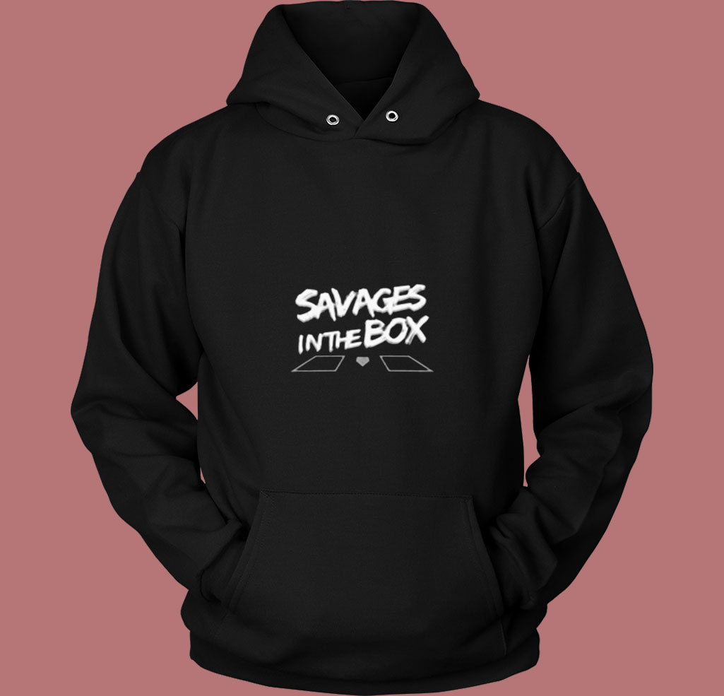 Savages In The Box New York Baseball 80s Hoodie Savages In The Box New York Baseball 80s Hoodie