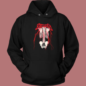 Sciatica Metallica Skeleton Hoodie Style