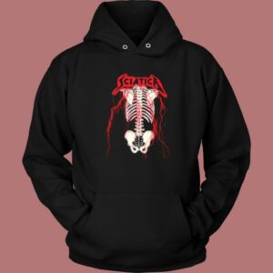 Sciatica Metallica Skeleton Hoodie Style