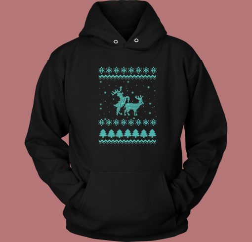 Sexing Reindeer Ugly Christmas Hoodie Style Sexing Reindeer Ugly Christmas Hoodie Style