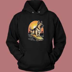 Skateboarding German Shepherd Hoodie Style